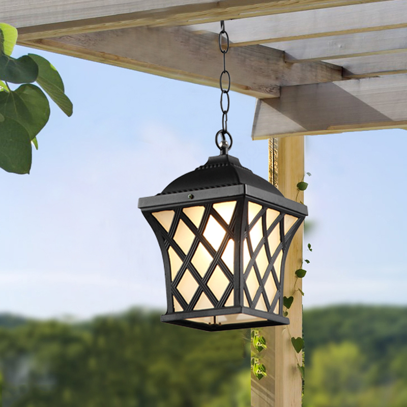 Outdoor Lighting Chandelier - European Retro LED Waterproof Pendant Lamps