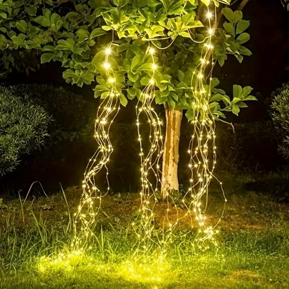 Solar Fairy String - 3M600LED Solar Powered Willow Vine Cascading