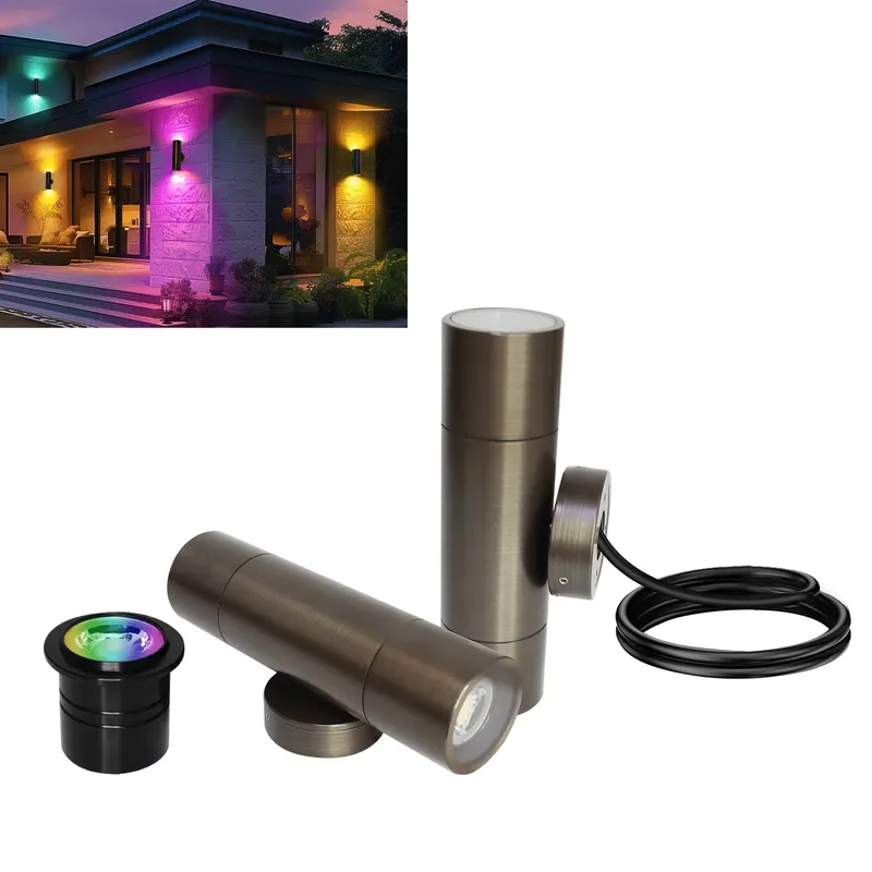 Wall Lighting Outdoor - Durable Brass Outdoor LED Wall Light