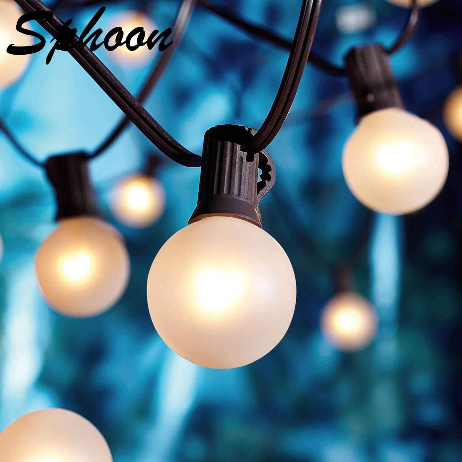 Outdoor Lighting Socket - Frosted White G40 Outdoor String Lights