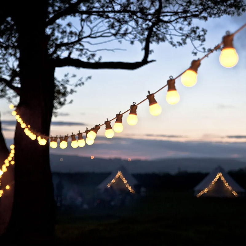 Outdoor Lighting Socket - 23M Patio String Light Bulbs G50