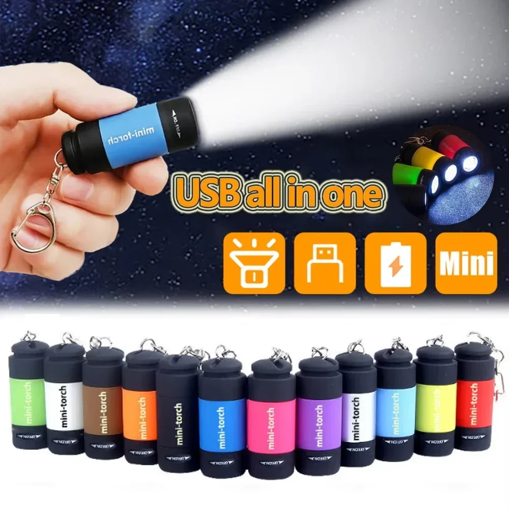 Outdoor Lighting Nearby - USB Charge LED Flashlight Multifunctional Strong