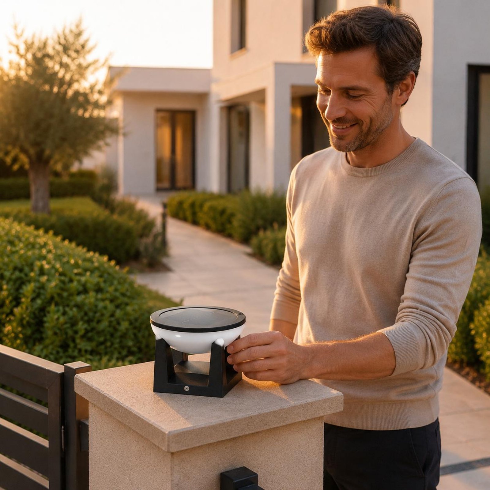 Outdoor Lighting Ip65 - Solar Post Light Easy to Install