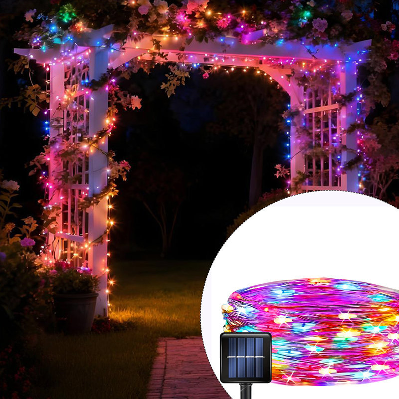 Outdoor Lighting For Gazebo - Solar Garden LED Fairy Lights Outdoor