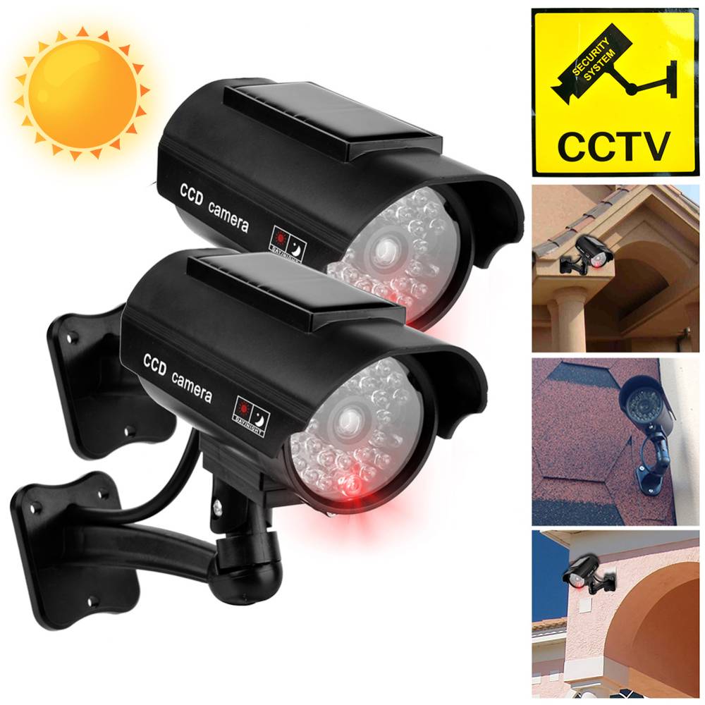 Outdoor Lighting For Backyard - Outdoor Solar Simulation Camera Waterproof Dummy