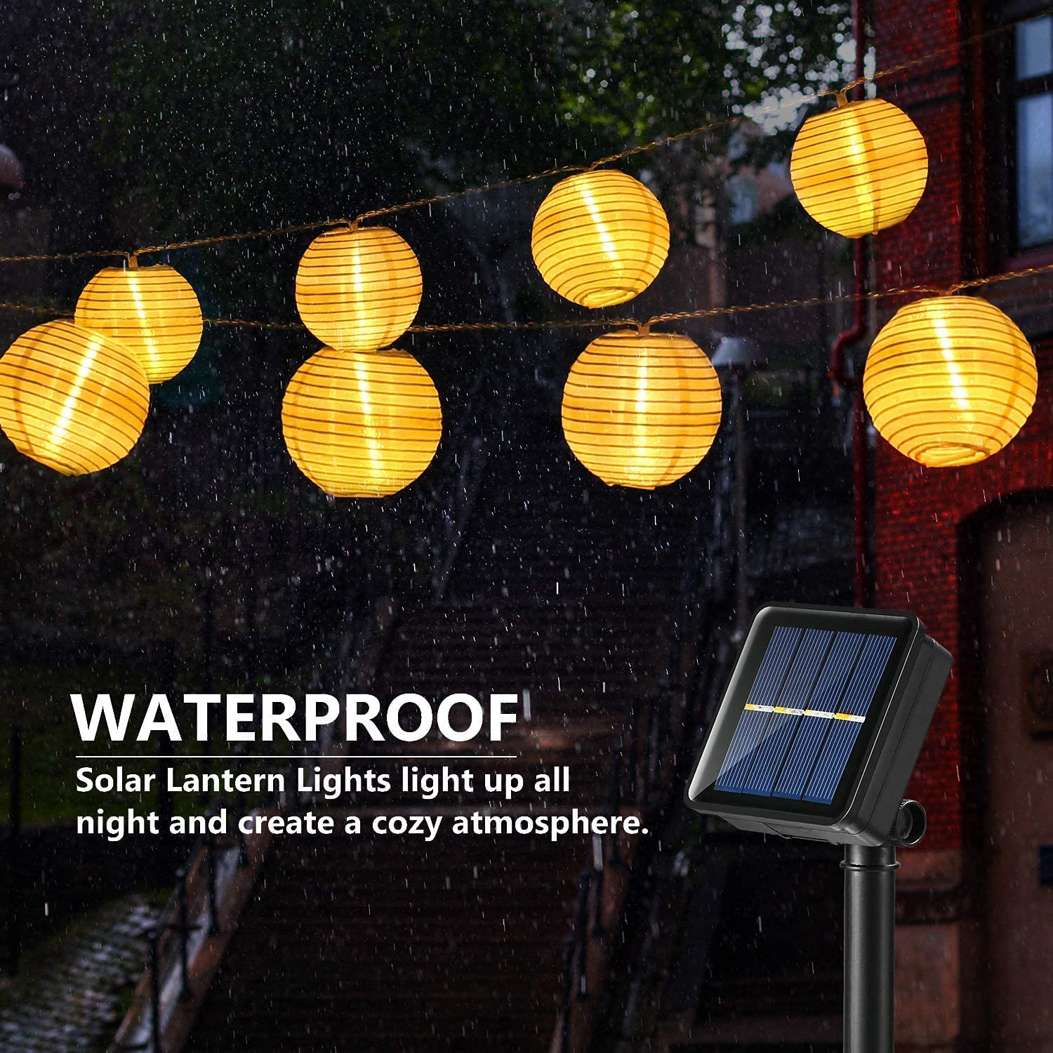 Waterproof Lantern Solar Strin - Solar Fairy String 评论和价格