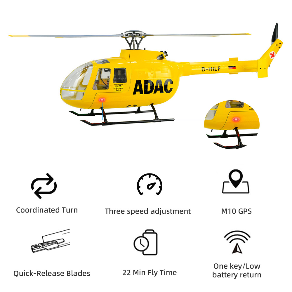 FLY WING BO105 Scale Helicopte - Outdoor Lighting Options 评论和价格