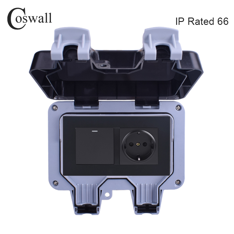Coswall IP66 Weatherproof Wate - Outdoor Lighting Socket 评论和价格