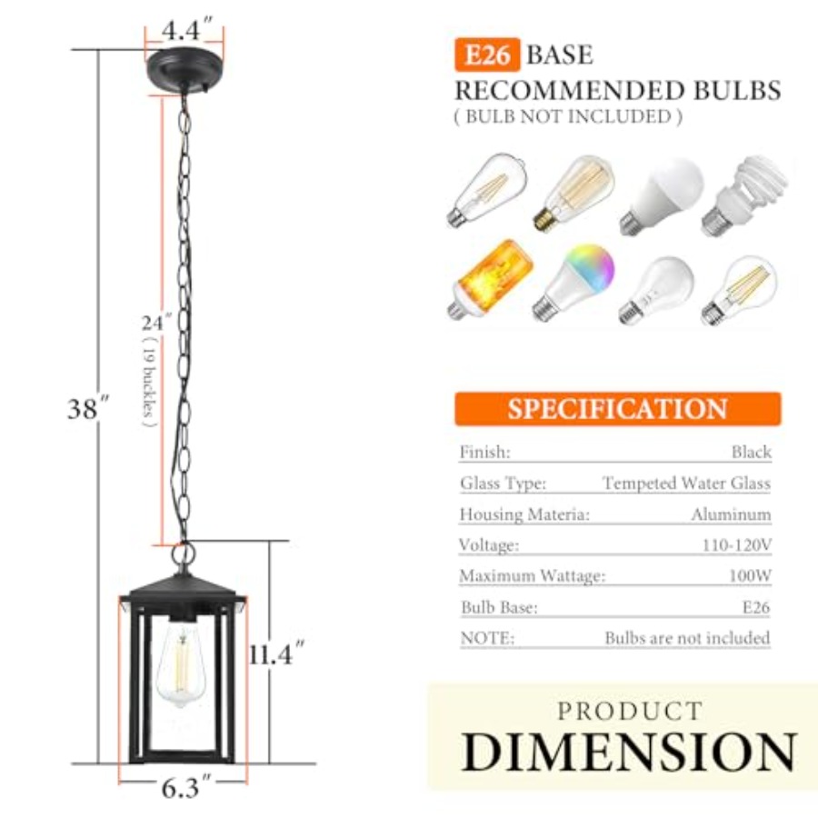 Outdoor Pendant Lights for Pat - Outdoor Lighting Chandelier 评论和价格