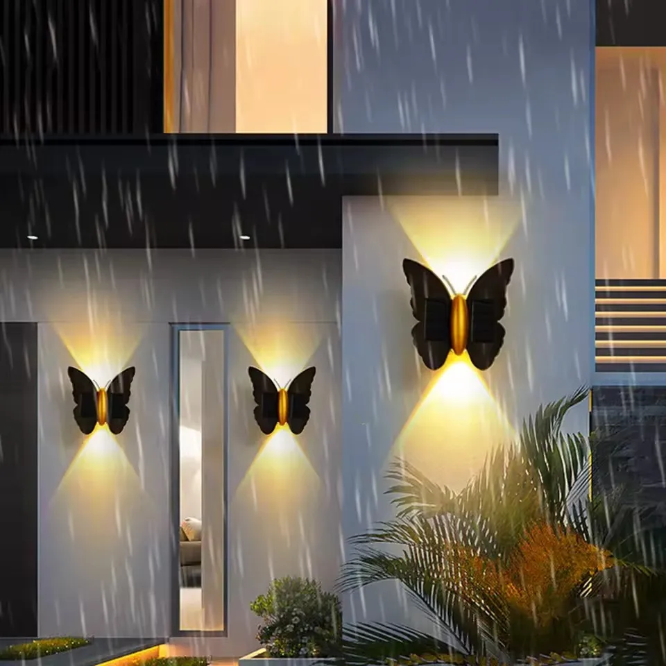 1-5PCS Solar Butterfly Wall Li - Outdoor Lighting Accent 评论和价格