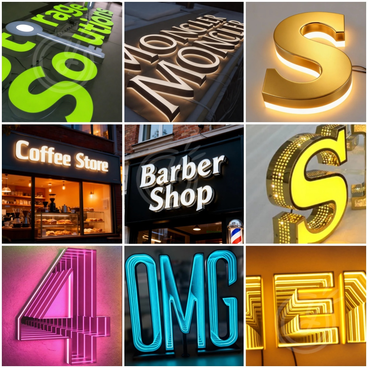 Custom Acrylic Signs Sign Led  - Wall Lighting Outdoor 评论和价格