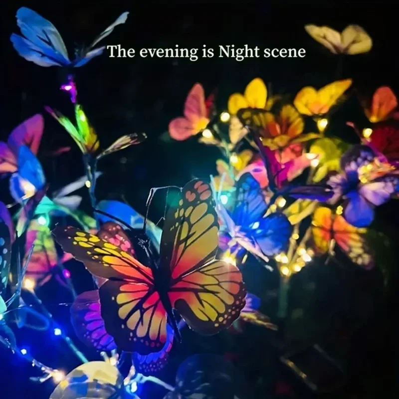 Solar LED Butterfly Garden Lig - Outdoor Lighting For Backyard 评论和价格
