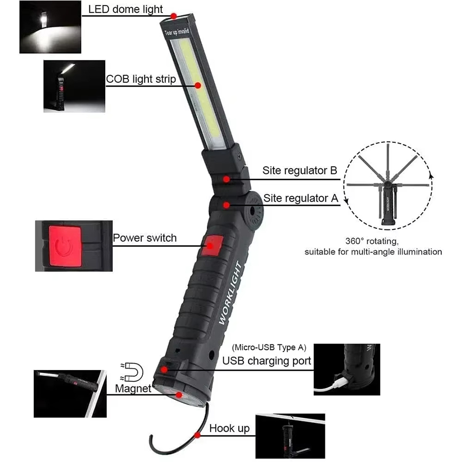 Portable LED Flashlight with M - Outdoor Lighting Landscape 评论和价格
