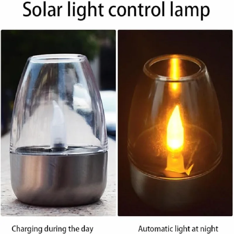 Solar Powered Flameless Candle - Outdoor Lighting For Gazebo 评论和价格