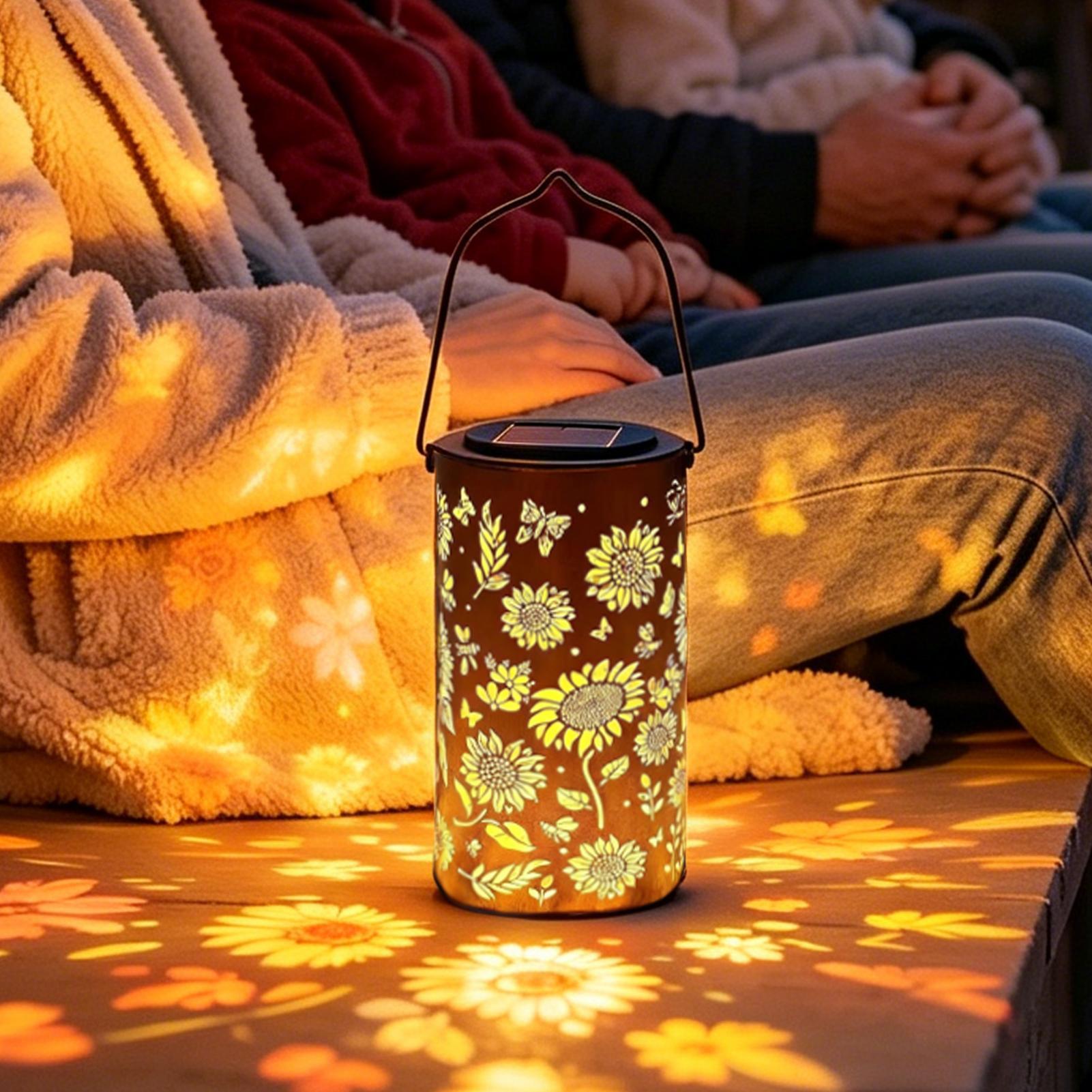 Sunflower Solar Lantern Weathe - Outdoor Lighting Pathway 评论和价格