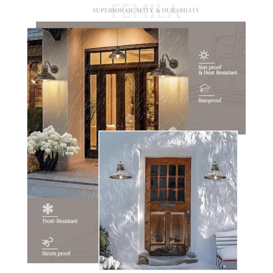 Outdoor Barn Light Fixture, Ex - Wall Lighting Outdoor 评论和价格