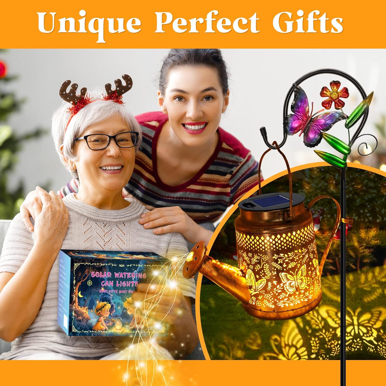 2 Pack Big Solar Butterfly Wat - Outdoor Lighting For Backyard 评论和价格