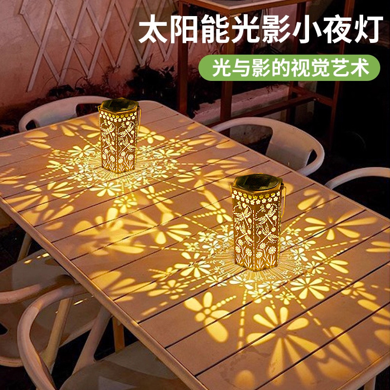 Solar wrought iron projection  - Outdoor Lighting Chandelier 评论和价格