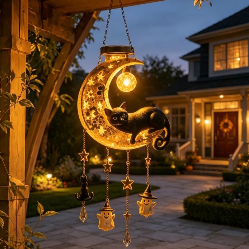 L43A Solar Halloween Black Cat - Outdoor Lighting Accent 评论和价格