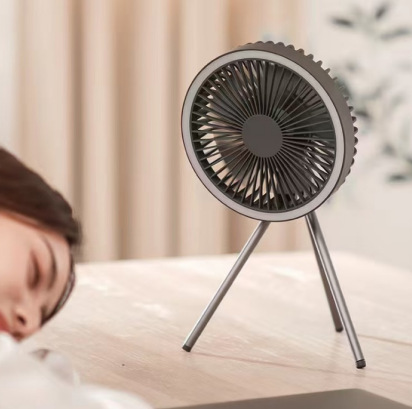 Portable Camping Fan with LED  - Outdoor Lighting Nearby 评论和价格