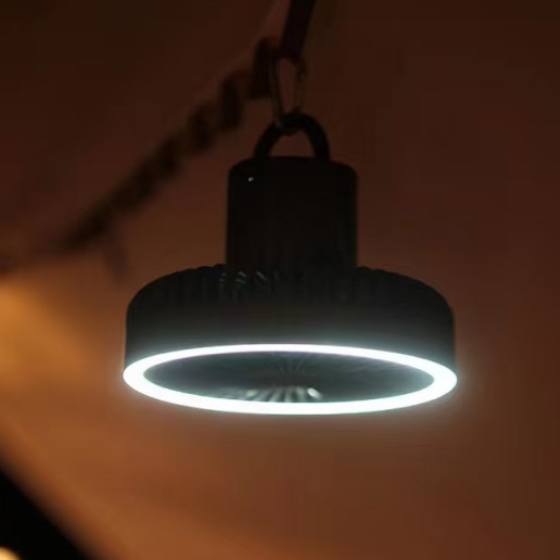 Portable Camping Fan with LED  - Outdoor Lighting Nearby 评论和价格