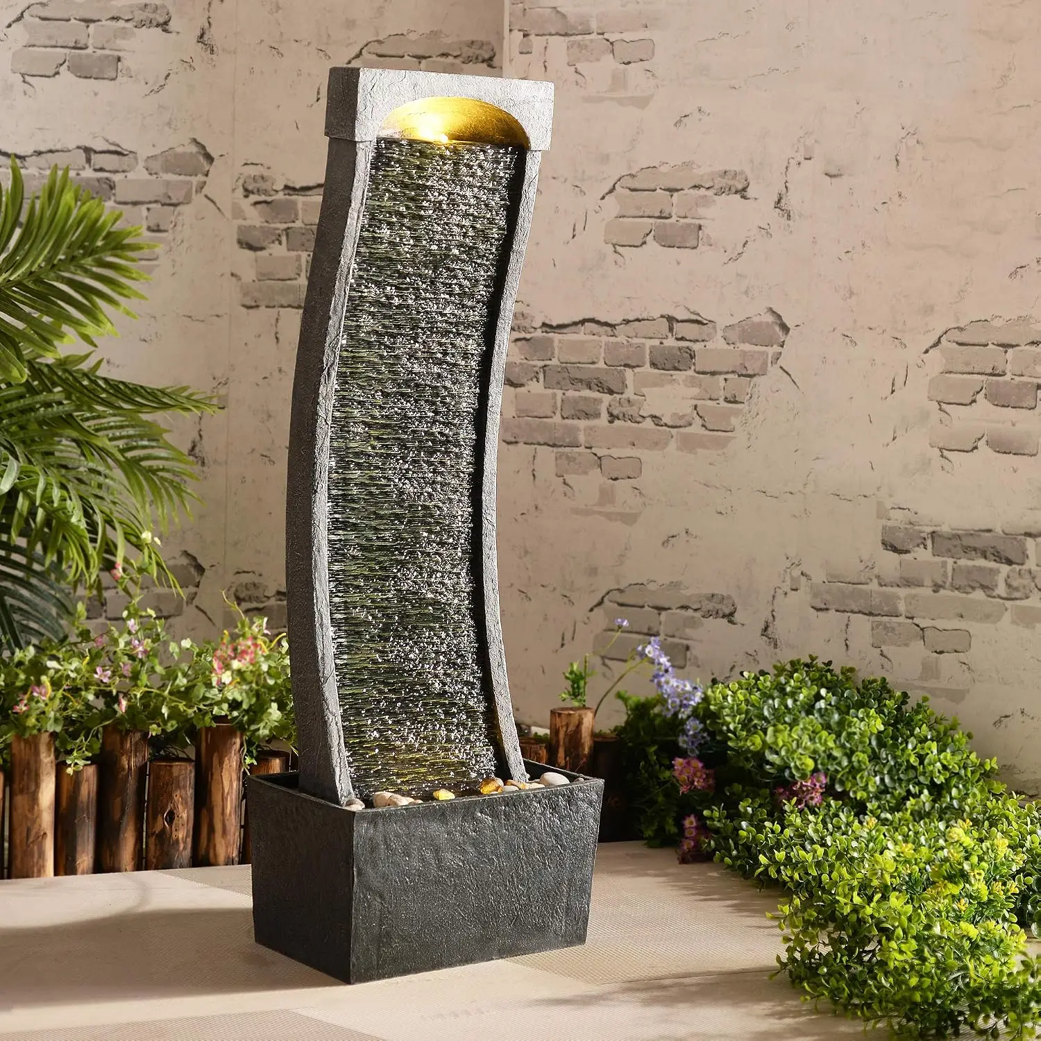 Bestseller38.58 in. Modern Cur - Outdoor Lighting Accent 评论和价格