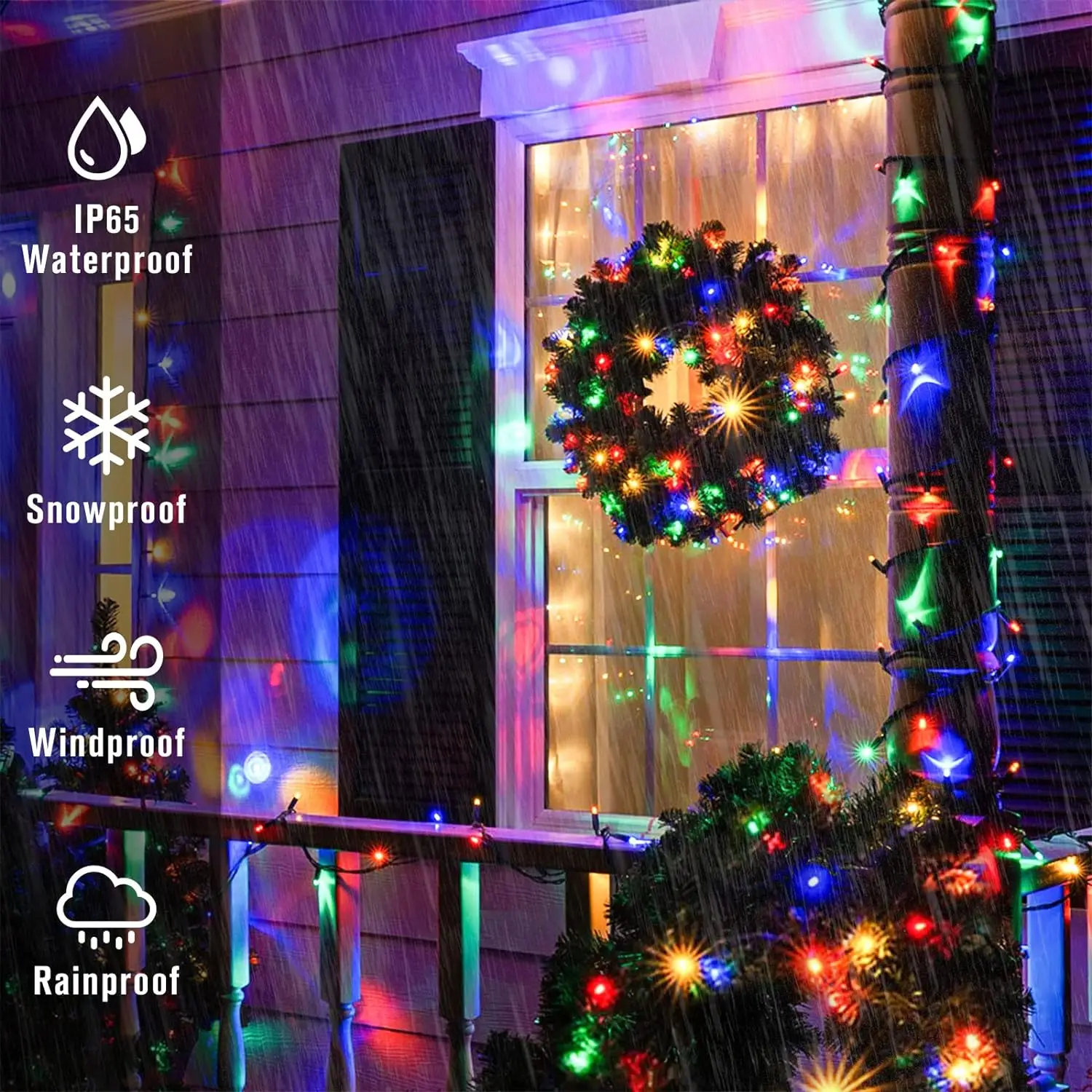 LED Solar Light String 8 Funct - Outdoor Lighting For Gazebo 评论和价格
