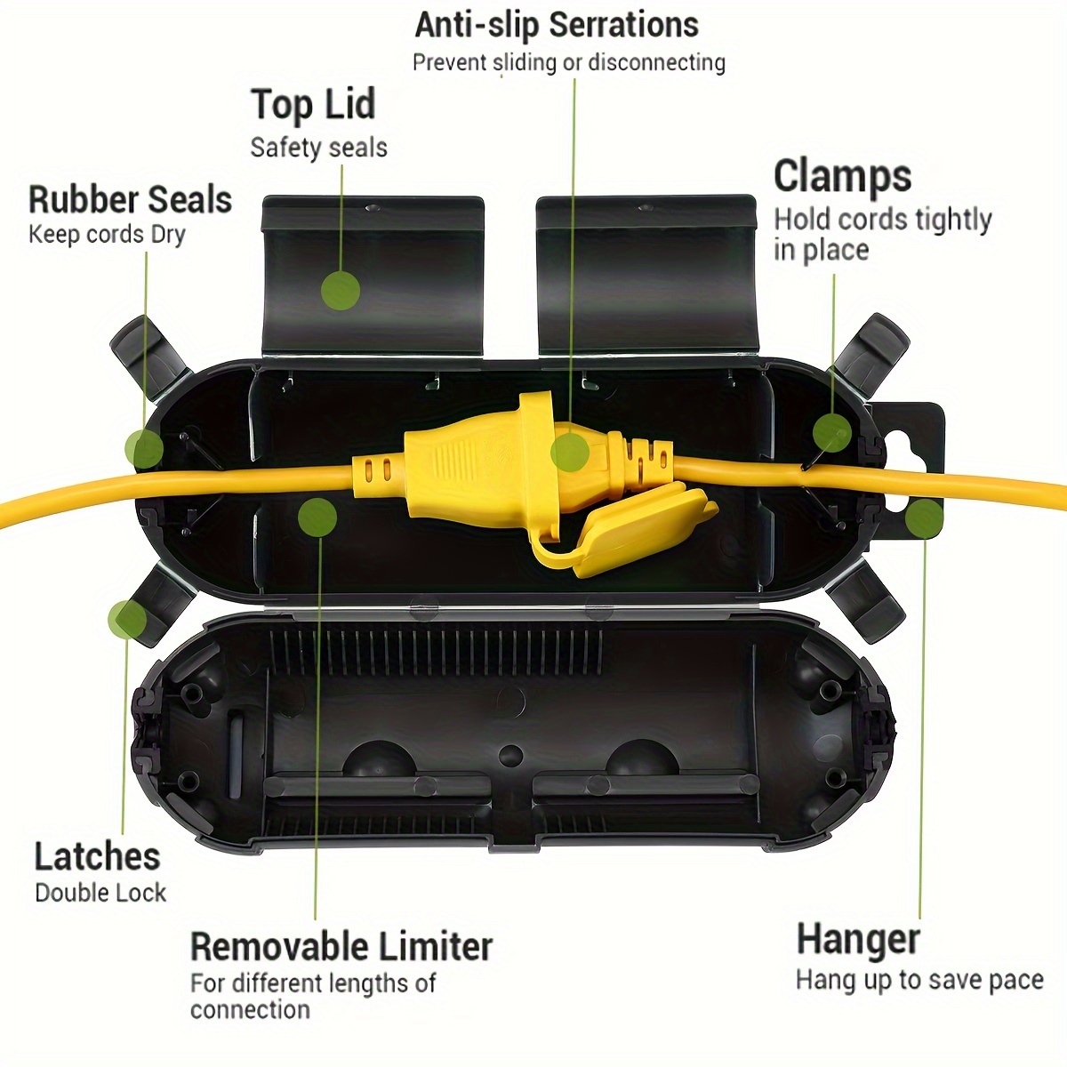 Extension Cord Plug Connection - Outdoor Lighting Socket 评论和价格