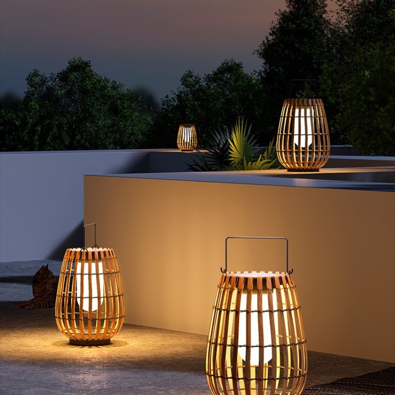 Luxury Solar Rattan  Waterproo - Outdoor Lighting Accent 评论和价格