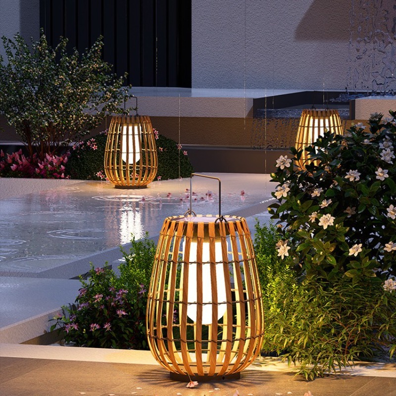 Luxury Solar Rattan  Waterproo - Outdoor Lighting Accent 评论和价格