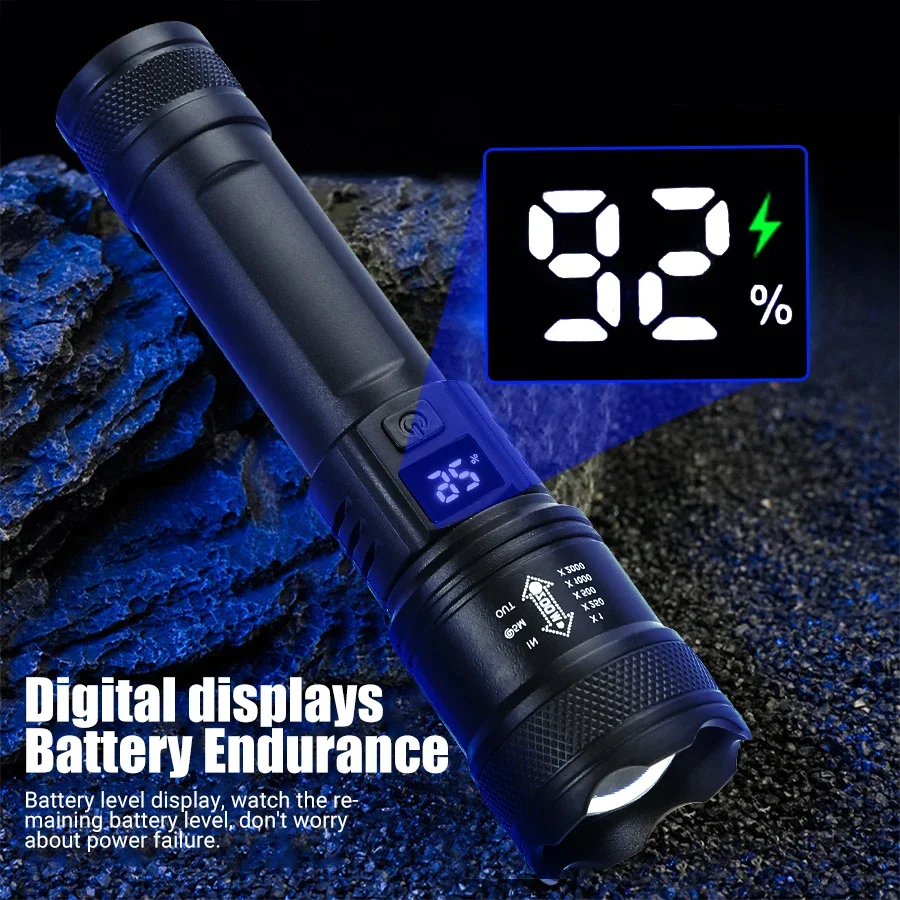 9900LM Powerful LED Flashlight - Outdoor Lighting Nearby 评论和价格