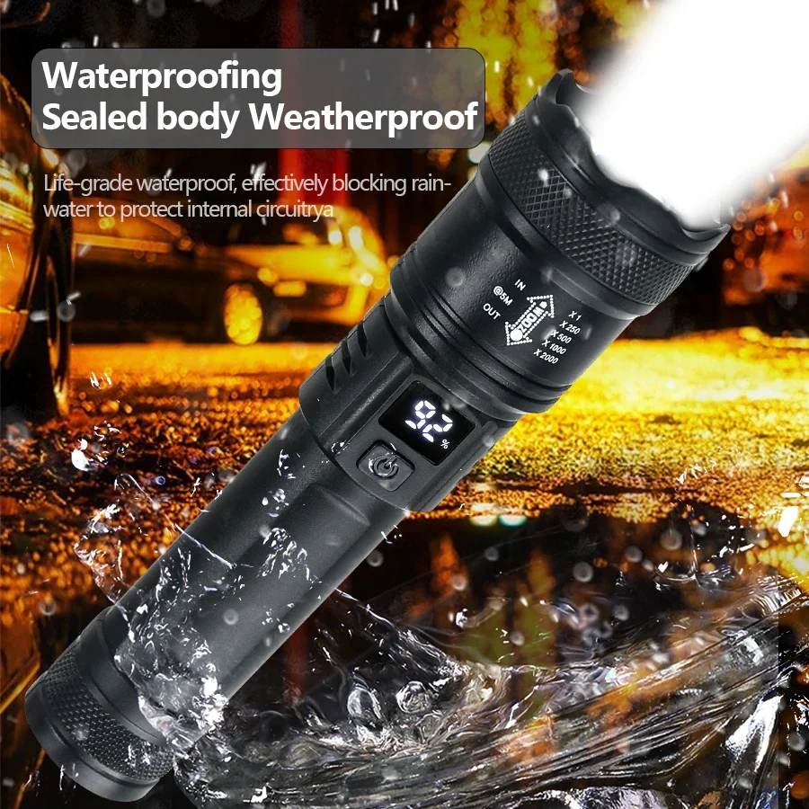 9900LM Powerful LED Flashlight - Outdoor Lighting Nearby 评论和价格