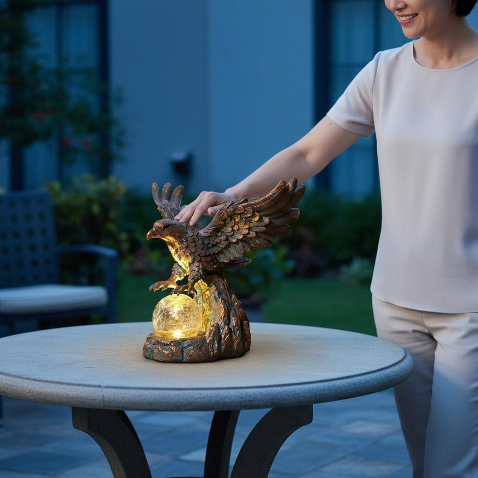 Solar Eagle Statue Light Water - Outdoor Lighting Pathway 评论和价格