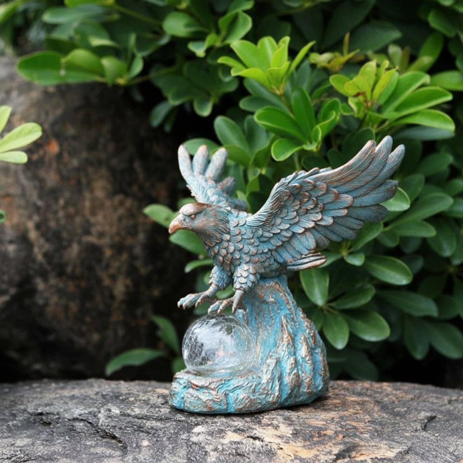 Solar Eagle Statue Light Water - Outdoor Lighting Pathway 评论和价格
