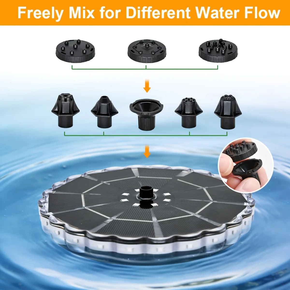 3.5W Outdoor Solar Fountain fo - Outdoor Lighting Ground 评论和价格