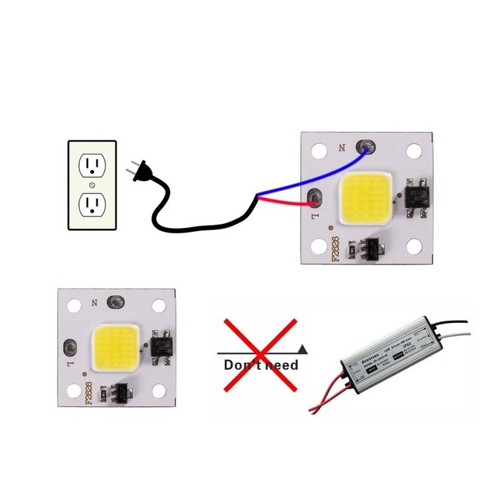 10W COB module 220V LED Chip D - Outdoor Lighting For Backyard 评论和价格