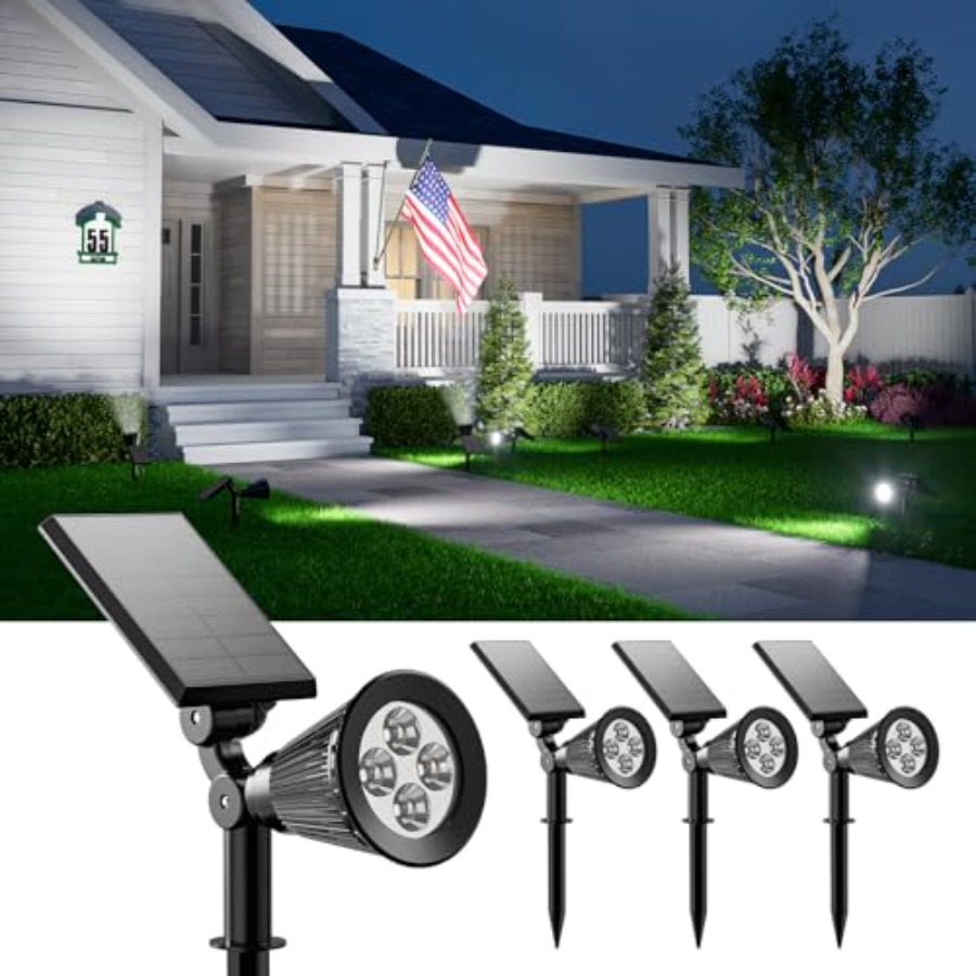 Solar Spotlights Outdoor Water - Outdoor Lighting Landscape 评论和价格