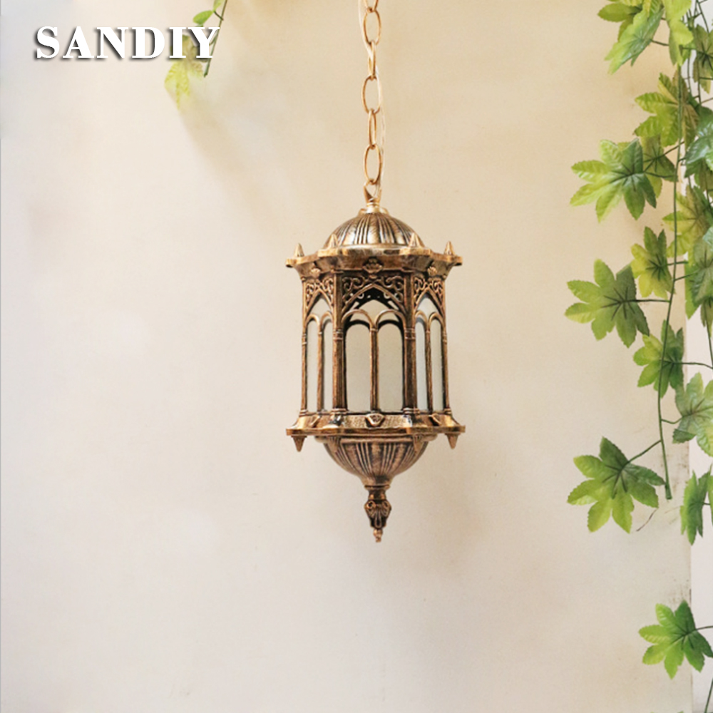 SANDIY Outdoor Pendant Lamp Re - Outdoor Lighting Chandelier 评论和价格