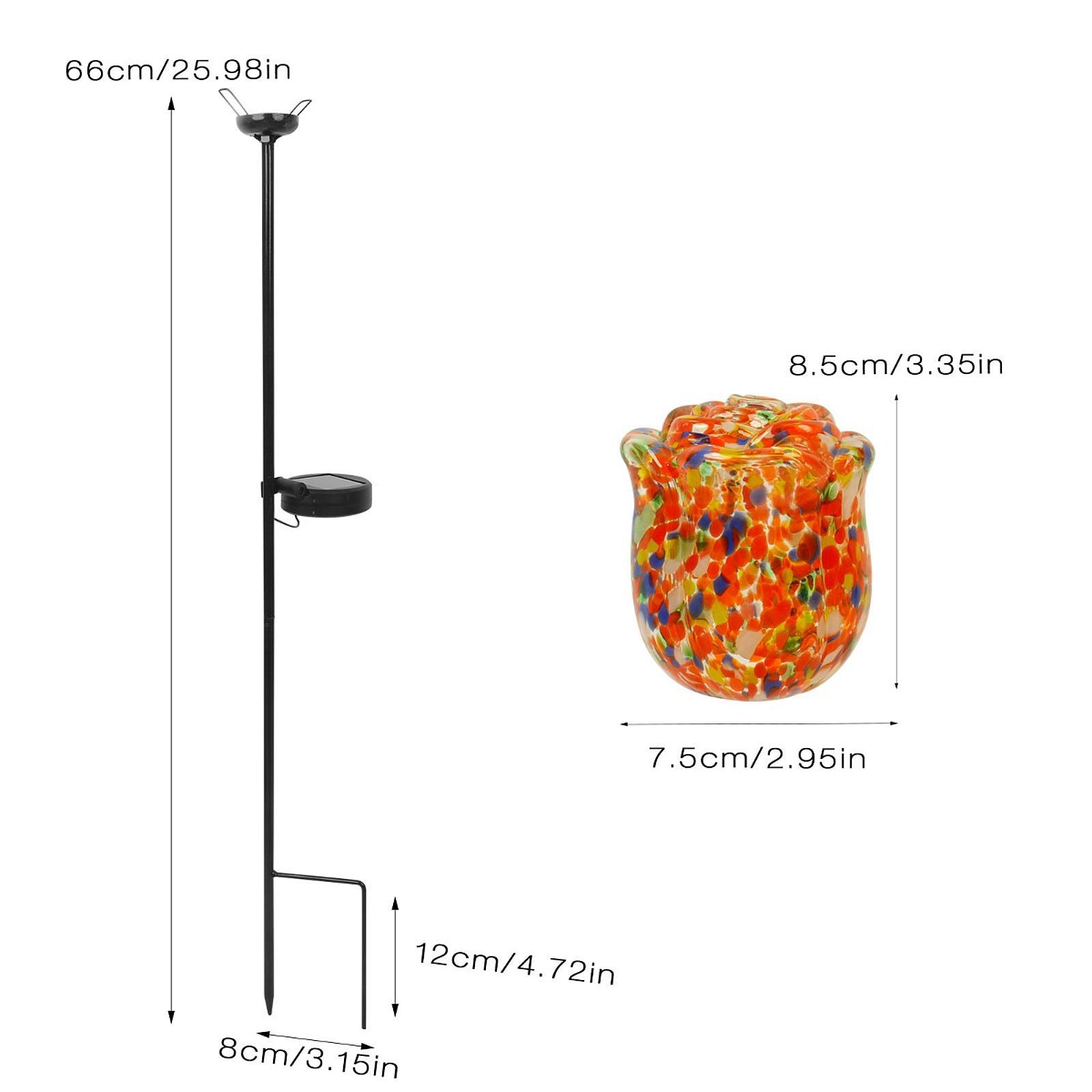 Outdoor Solar Rose Light Water - Outdoor Lighting Accent 评论和价格