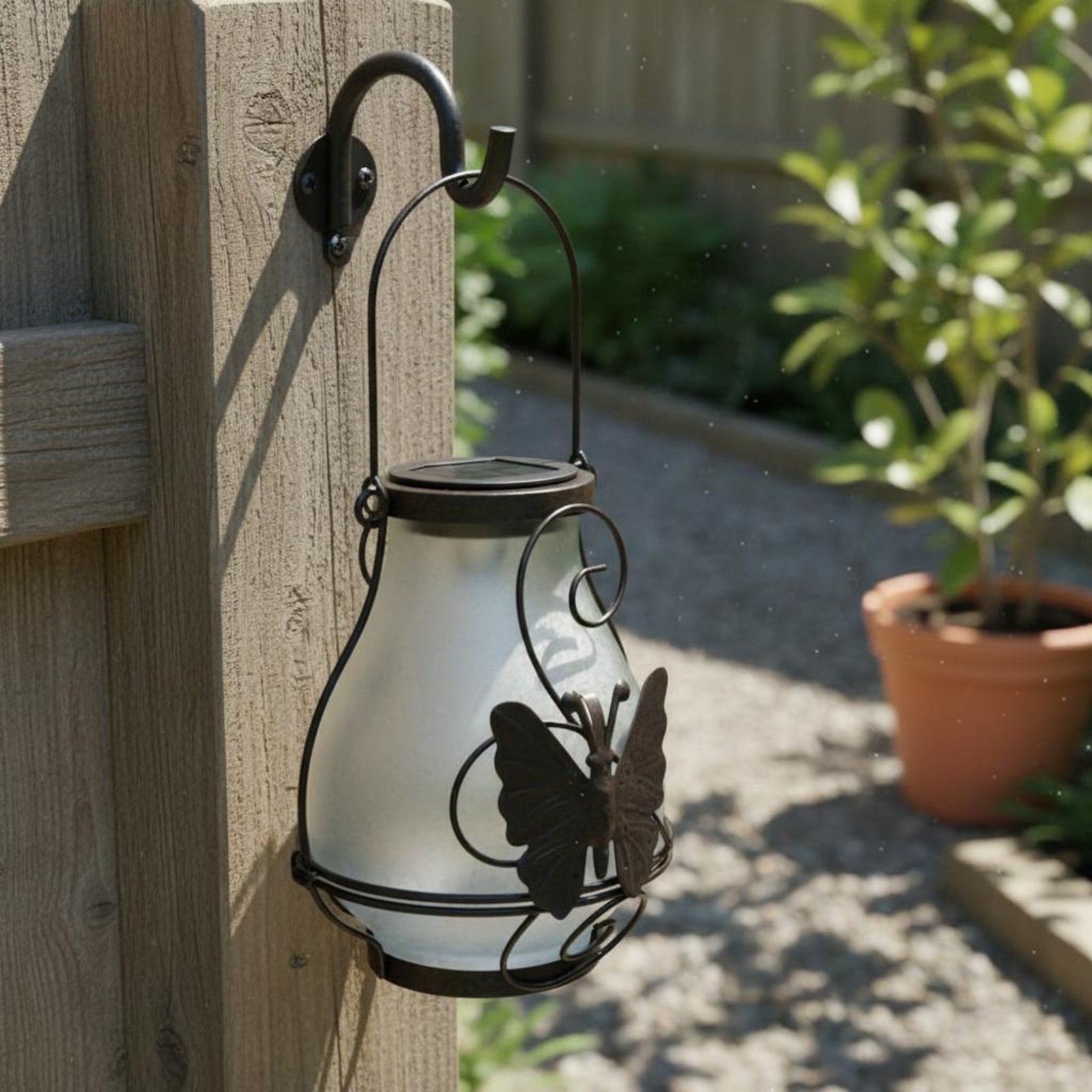 Solar Butterfly Lantern Waterp - Wall Lighting Outdoor 评论和价格