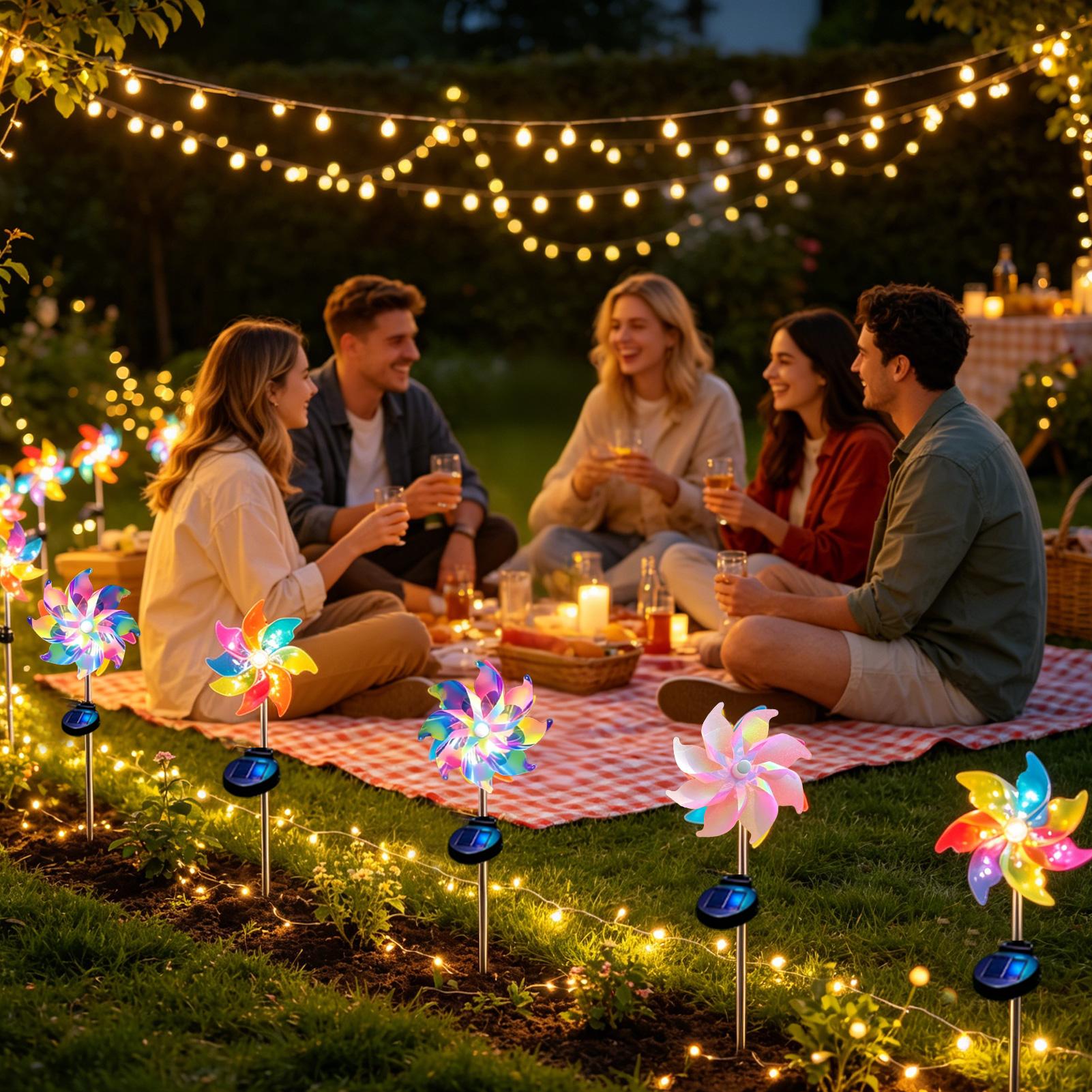 Wind Spinner Solar Light Water - Outdoor Lighting For Backyard 评论和价格