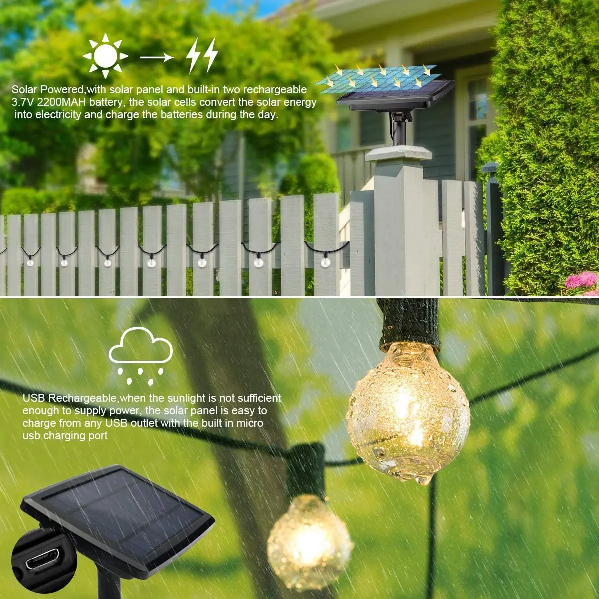 100/50/25ft Solar Led String L - Solar Fairy String 评论和价格