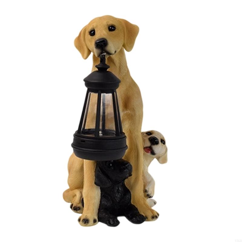 Dog Garden Statue with Hanging - Outdoor Lighting Accent 评论和价格