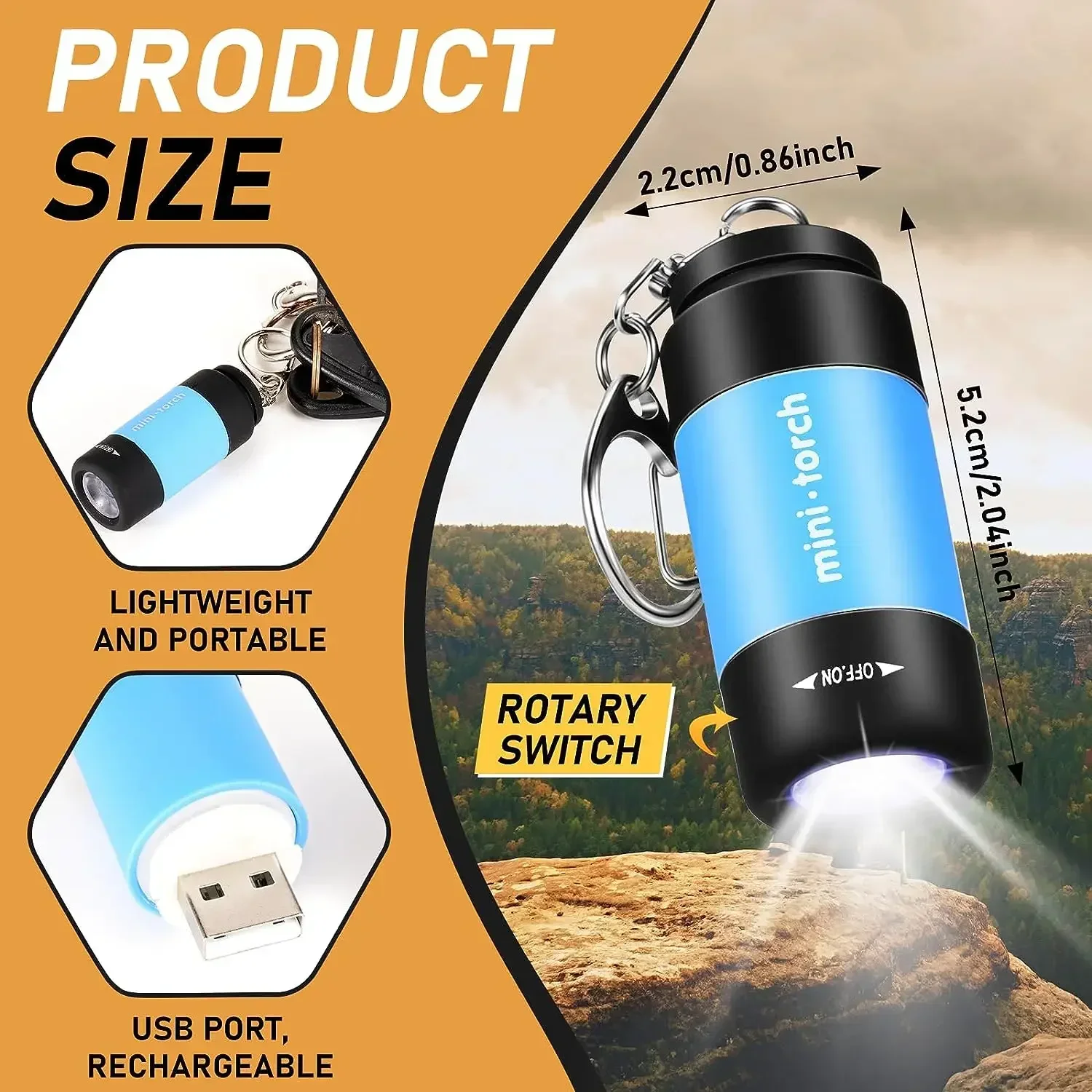 USB Charge LED Flashlight  Mul - Outdoor Lighting Nearby 评论和价格