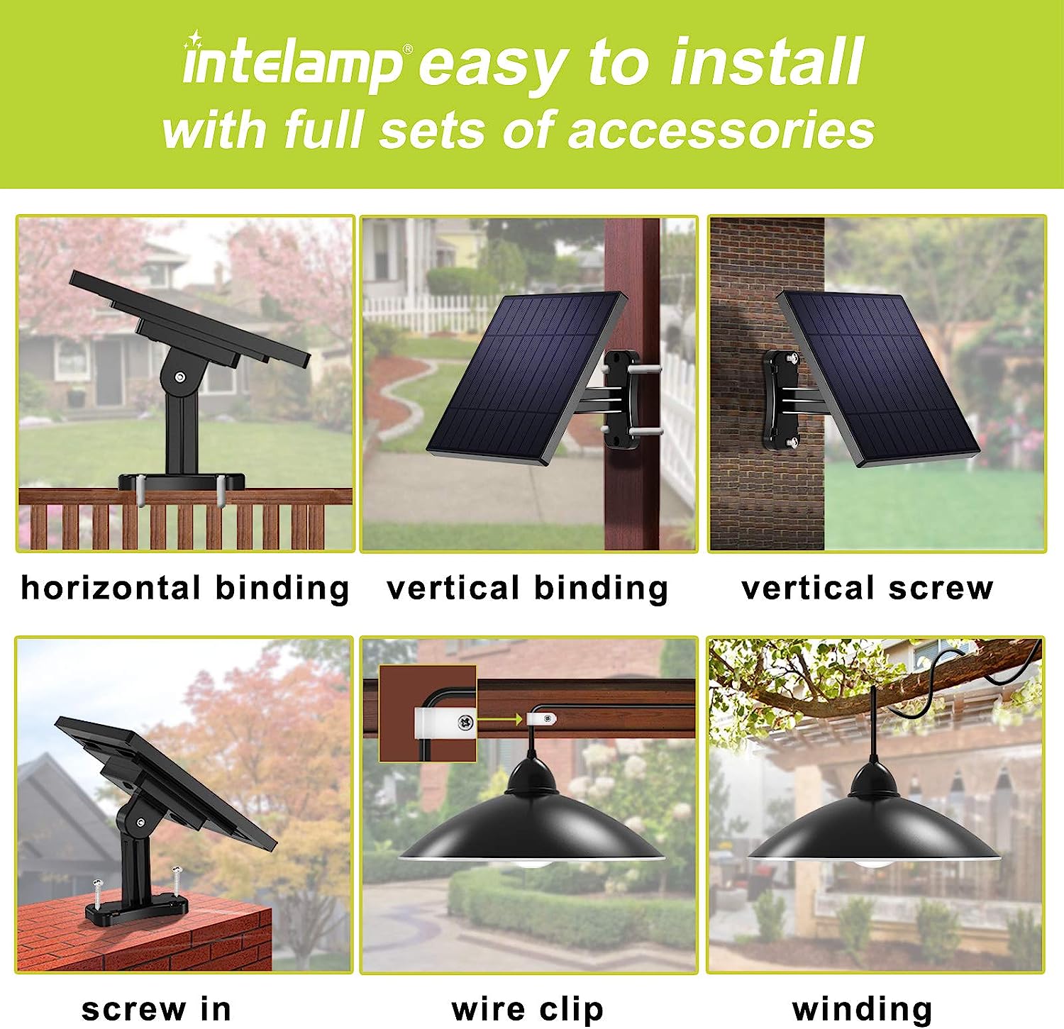 intelamp Solar Pendant Lights  - Outdoor Lighting Chandelier 评论和价格