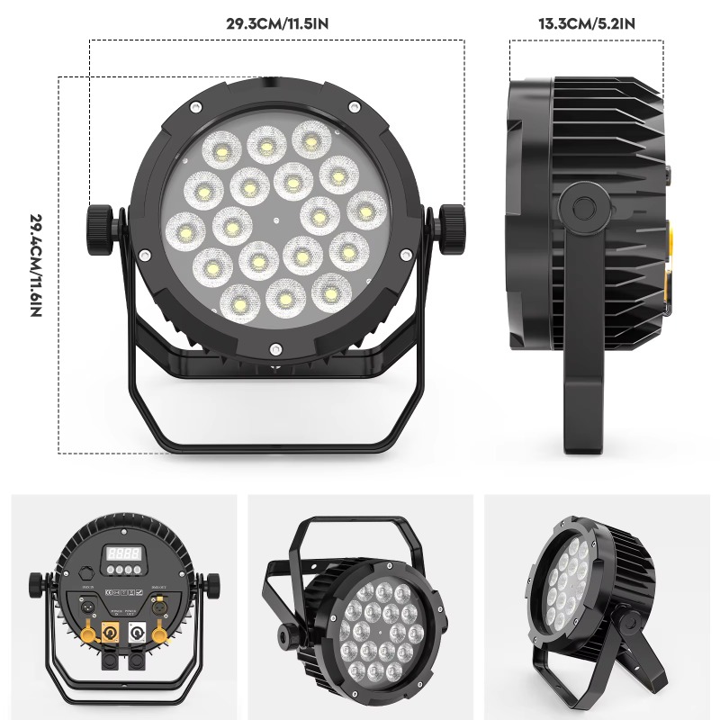 4Pcs 18X10W IP65 Waterproof Pa - Outdoor Lighting Ip65 评论和价格