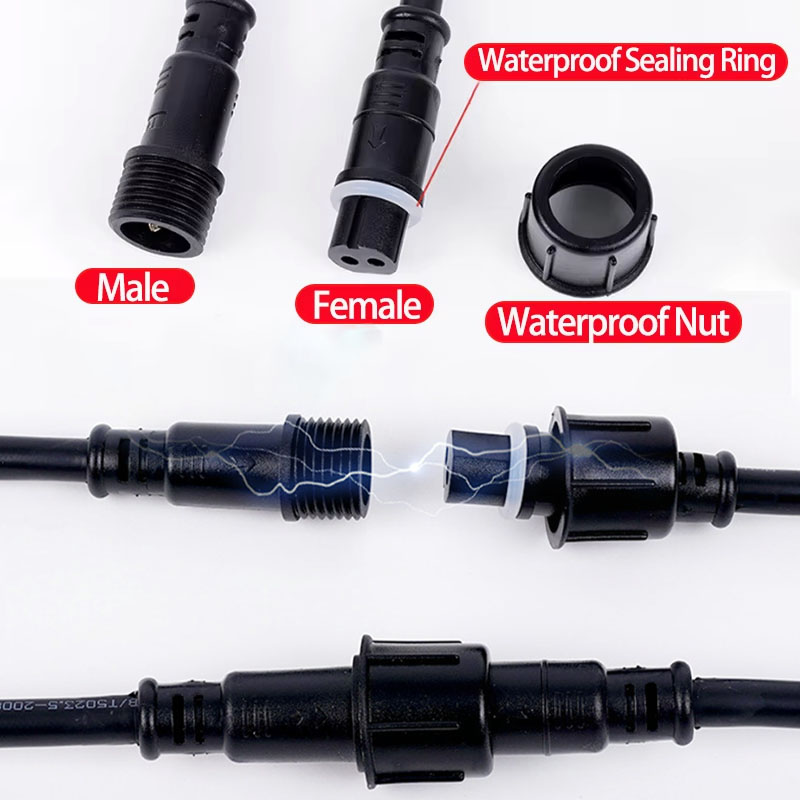 Waterproof Wire Connector Set  - Outdoor Lighting Socket 评论和价格