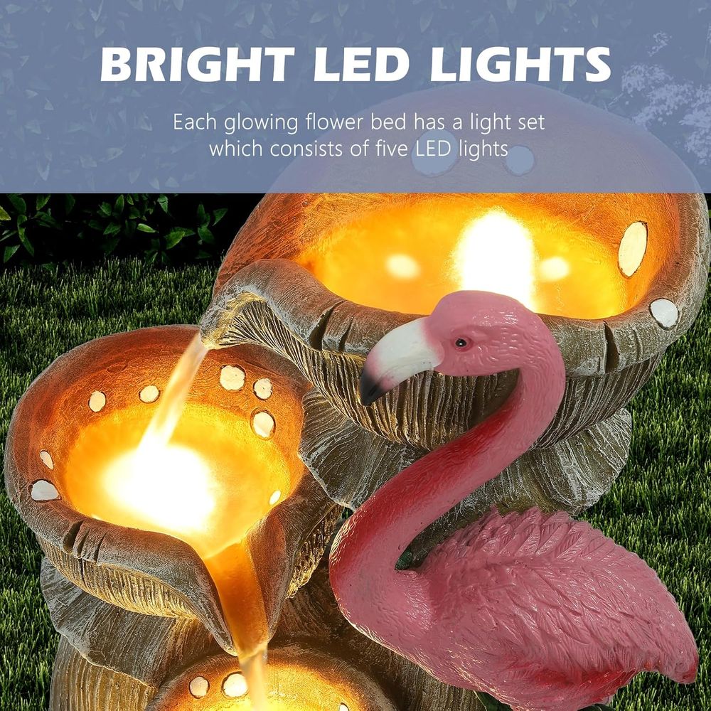 5 Tier Indoor Outdoor Water Fe - Outdoor Lighting For Backyard 评论和价格