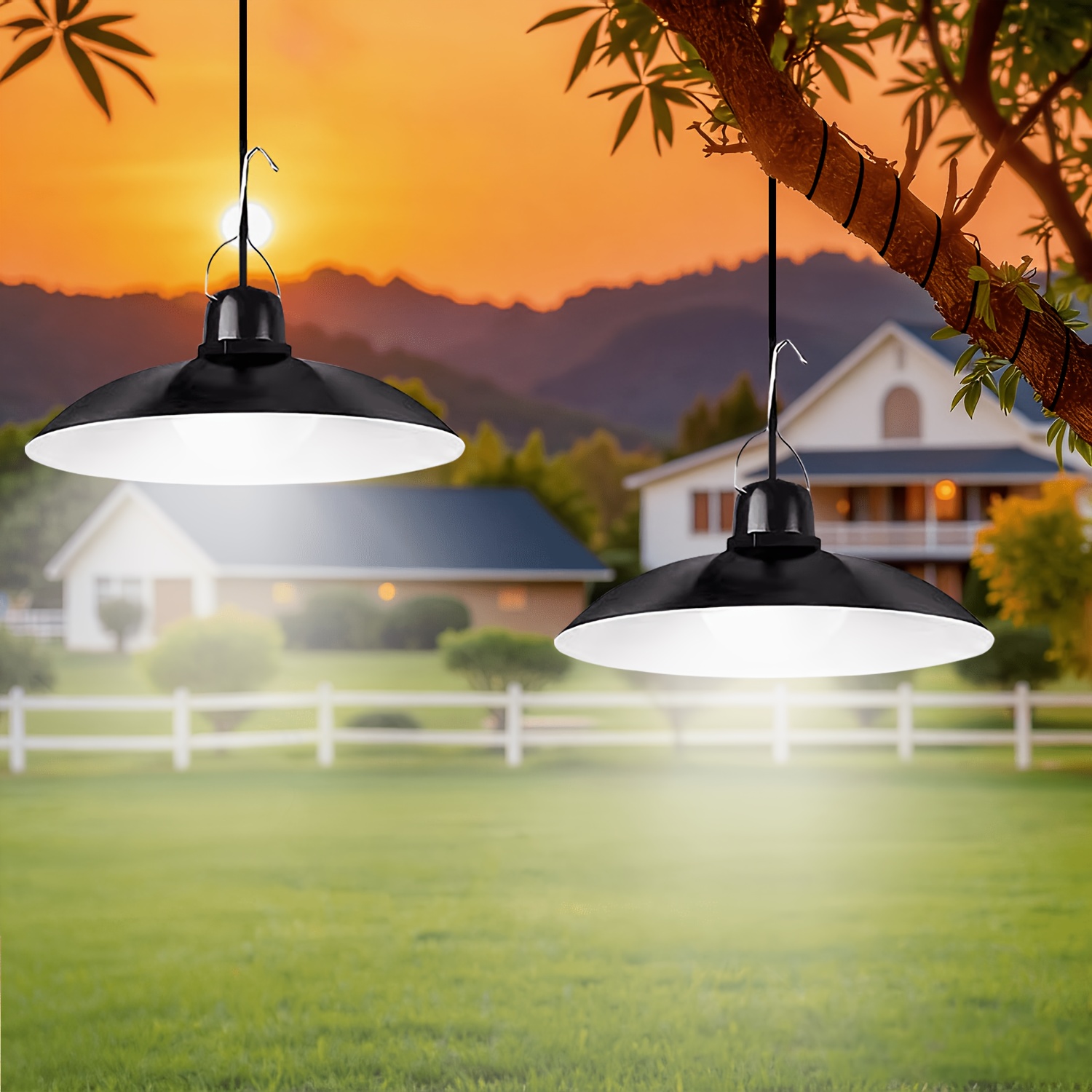 1pc Solar Pendant Light Outdoo - Outdoor Lighting Chandelier 评论和价格