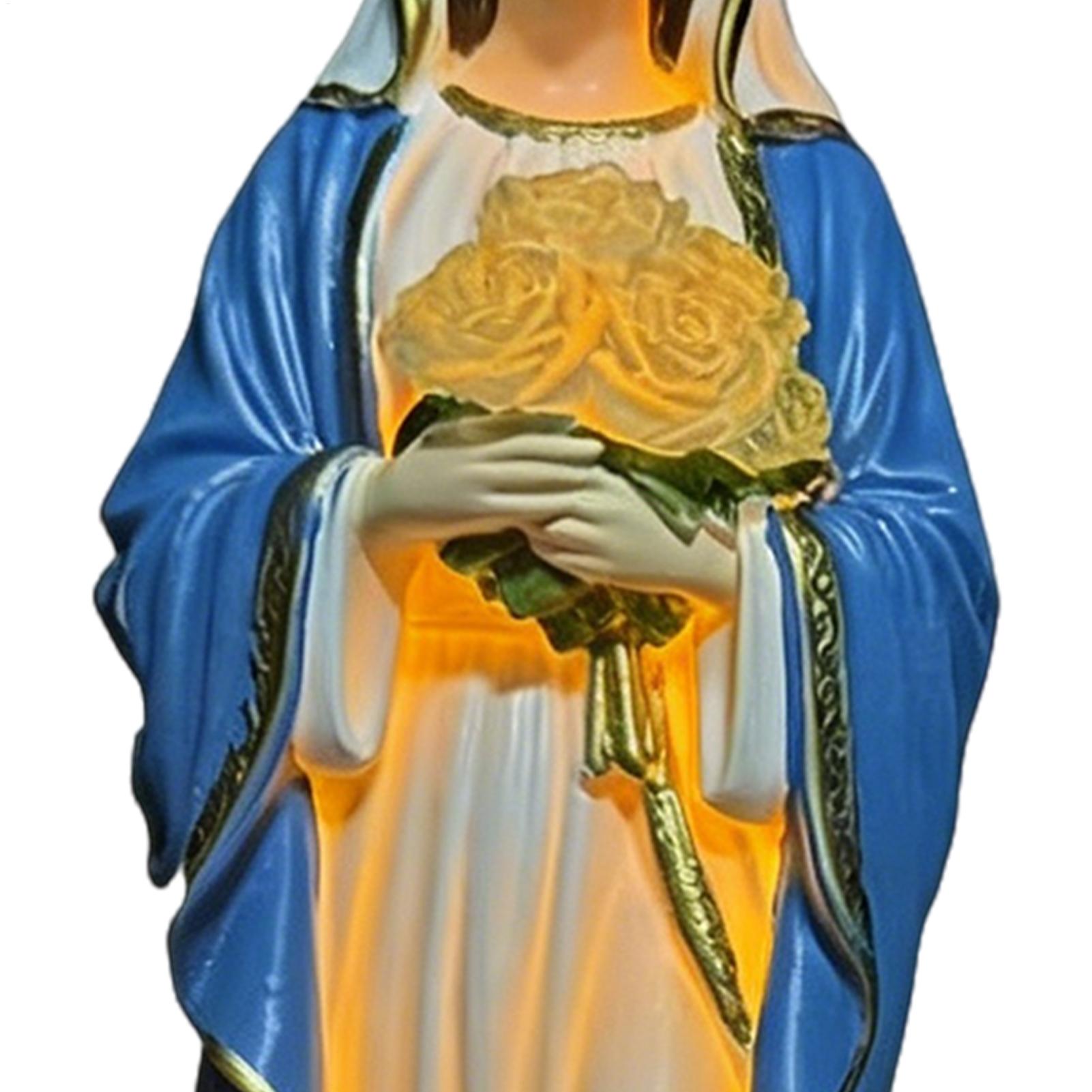 Solar Virgin Mary Statue Outdo - Outdoor Lighting For Backyard 评论和价格